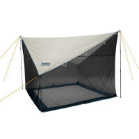 This lightweight & compact bug shelter is a lighter version of the VCS system. Ideal for canoe trips, group backpacking, backyard and cottage.