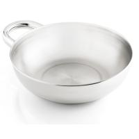 A rugged camp work horse this ultra-clean bowl has a sturdy handle that is great for soups, cereals, prep-work or even a cooking pot.