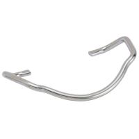 An interchangeable crampon toe bail, designed to fit toe boxes.